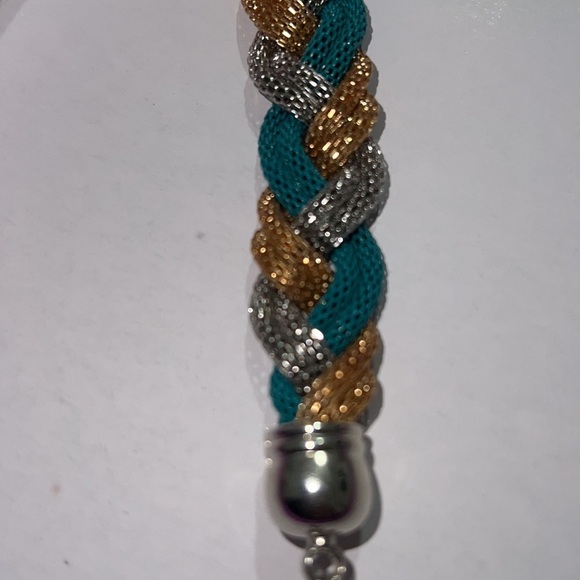 Cute bracelet green silver gold - Picture 7 of 7